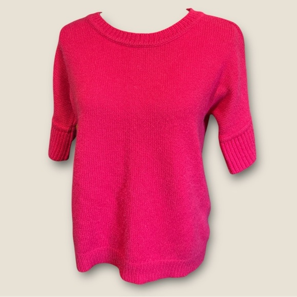 Talbots Pure Cashmere Short Sleeve Sweater Barbie Career Soft Elle Woods - Picture 1 of 7